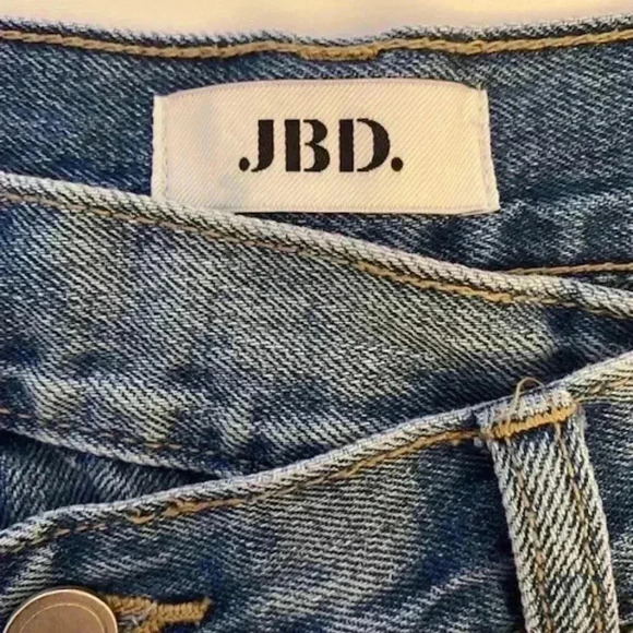 JBD High Rise Crisscross Denim Jeans. Size 26 - Picture 4 of 15
